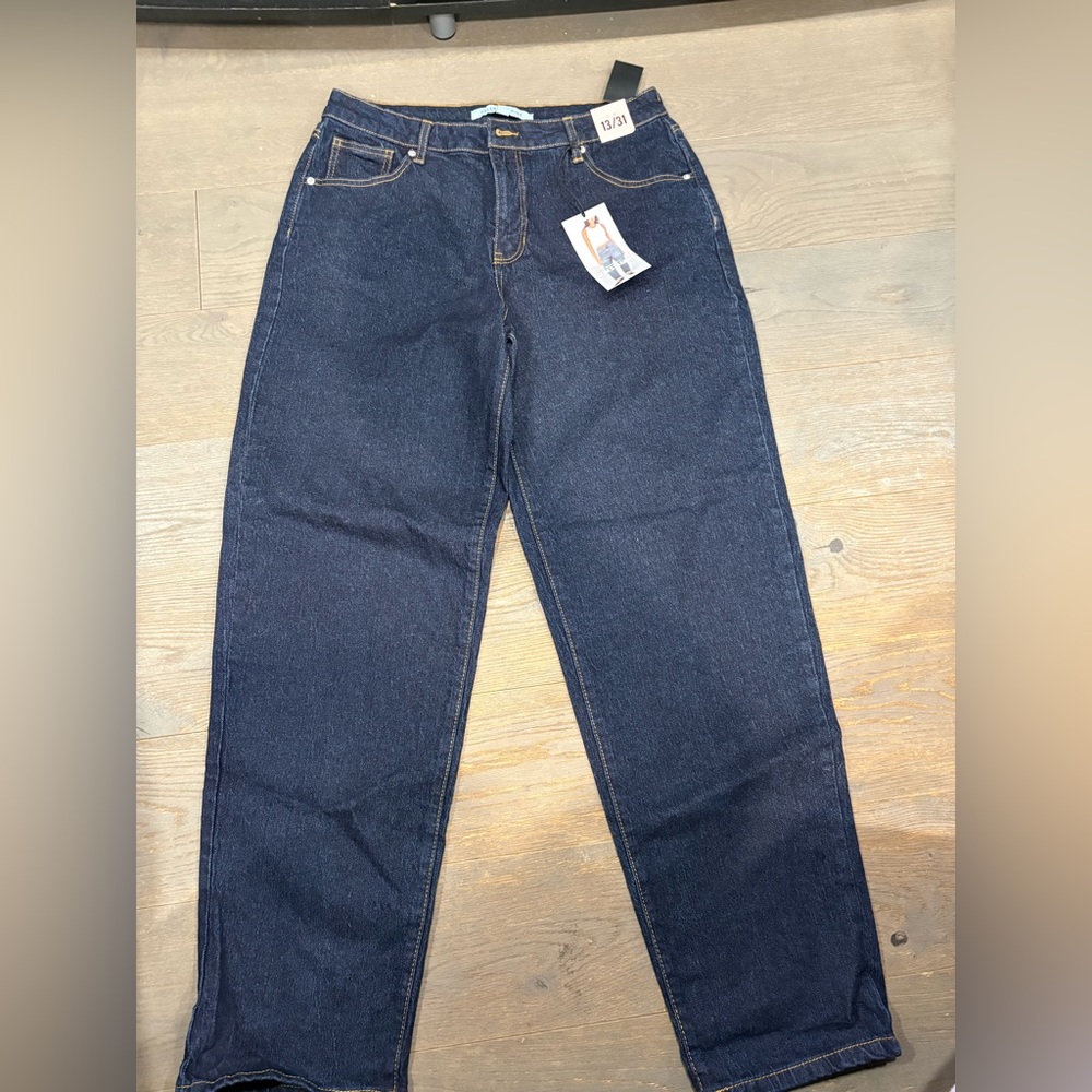 SO Women's Deep Blue Straight Leg Jeans